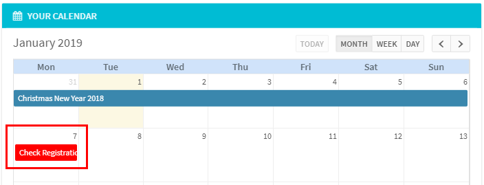 users calendars