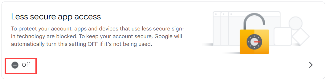 Less secure Apps