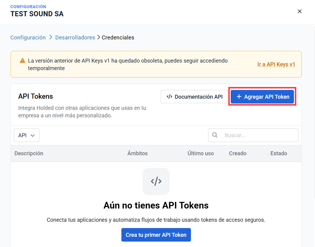 First API Token