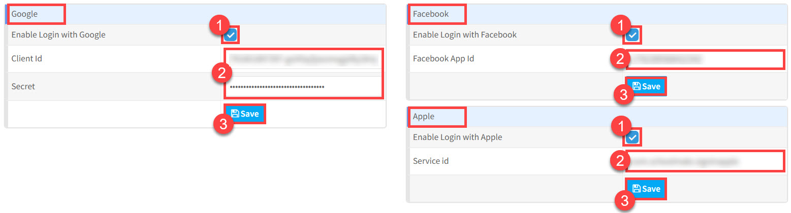 Enable login page